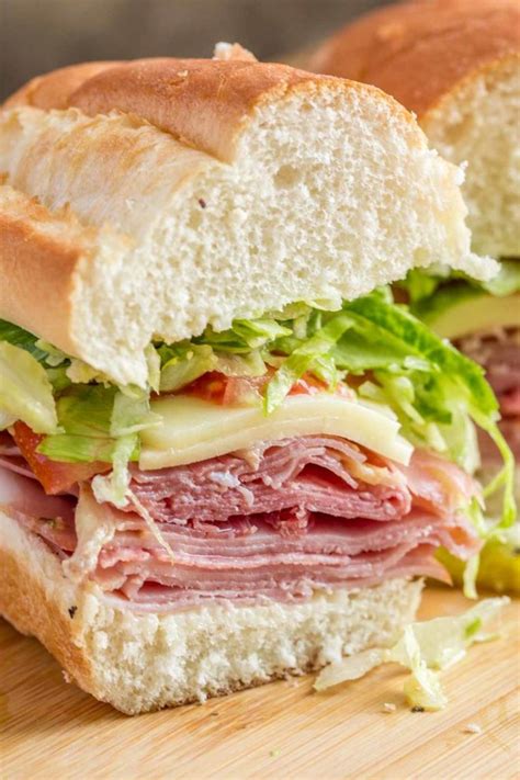 A delicious and EASY homemade Italian sub sandwich recipe loaded with ...