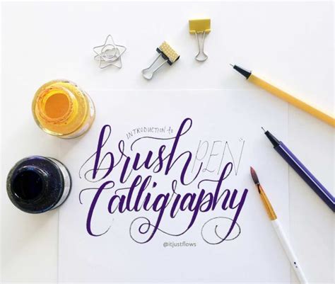 Brush Pen Script Calligraphy Class [Live Workshop]* | It Just Flows