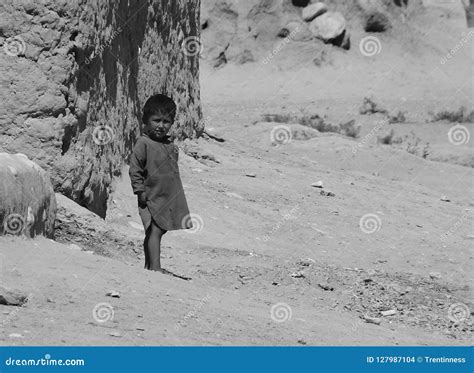 Afghanistan Refugee Camp Children in the North West Editorial Stock ...