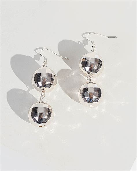 Silver Disco Ball Earrings Online | Colette Hayman – colette by colette ...