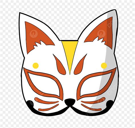 Japanese Mask Clipart Transparent Background, Japanese Mask Cartoon ...