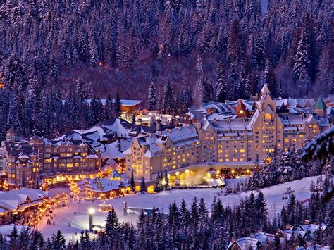 Just another mid-winter night in Whistler village. #Whistler ...