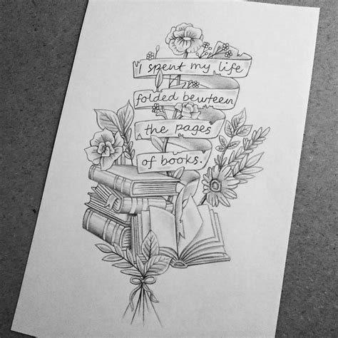 Book Lover tattoo design I made : r/TattooDesigns