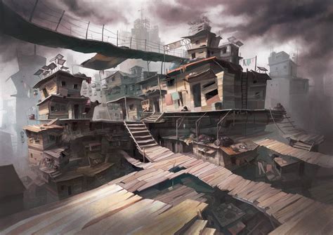 A Modern Slum | Slums, Animation art, Environmental art