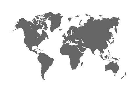 World or earth map. earth hemispheres with continents. vector ...