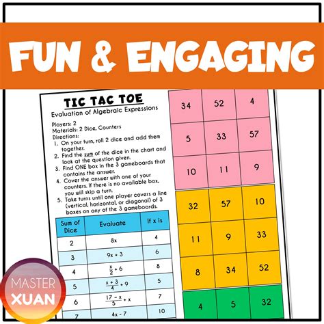 3 Fun And Interesting Algebra Games Printable Your Students Need ...