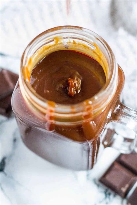 Salted Chocolate Caramel Sauce | i am baker