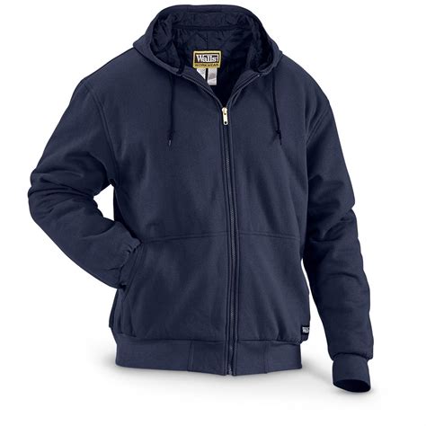 Walls Men's Fleece Quilt-Lined Hooded Jacket - 660970, Fleece & Soft ...