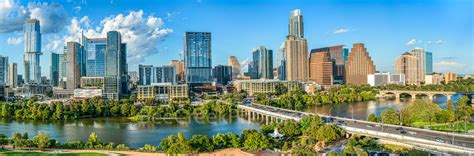 Aerial Austin Skyline Panorama | Bee Creek Photography - Landscape ...