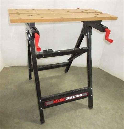 Craftsman portable workbench, good - Albrecht Auction Service