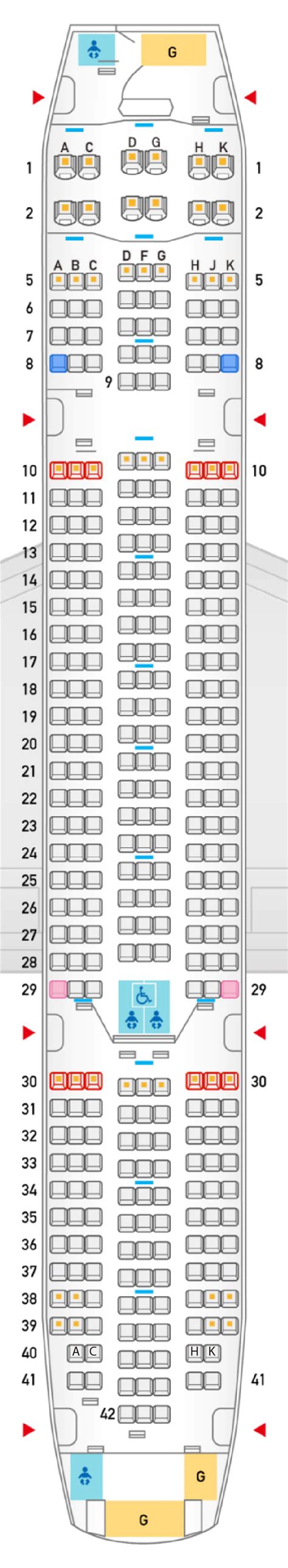 Seating Chart Boeing 787 8 Dreamliner | Elcho Table