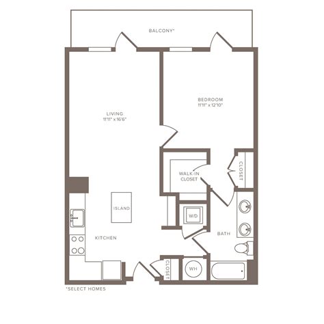 Studio - 3 BR Floor Plans | Modera Midtown Rentals