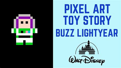 Disney Toy Story How To Draw Pixel Art Buzz Lightyear #pixelart - YouTube