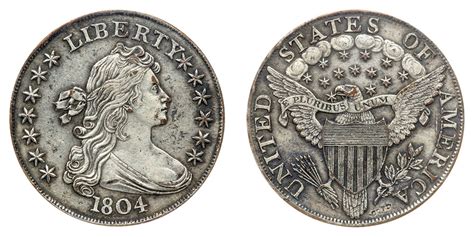 1804 Draped Bust Silver Dollars All Varieties: Value and Prices