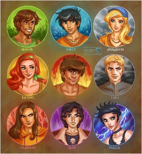 Percy jackson characters | Percy jackson cast, Percy jackson drawings ...