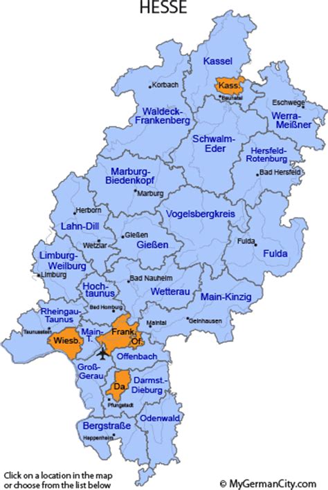 Hessen Germany Map