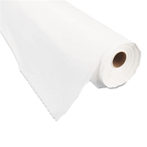 Plastic Roll Table Cover, 100 Foot Roll, White - Parish Supply