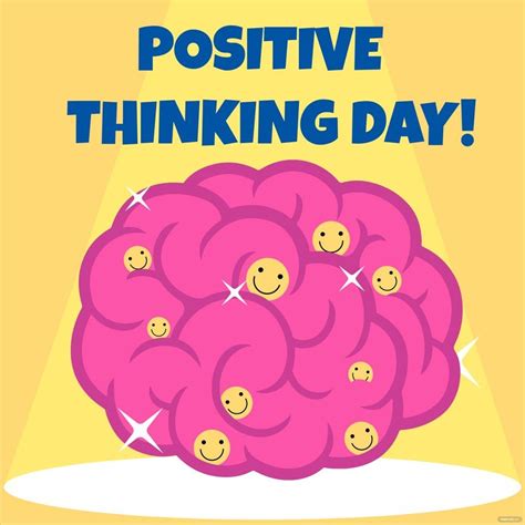 Positive Thinking Day Templates in Illustrator, Vector, Image - FREE ...