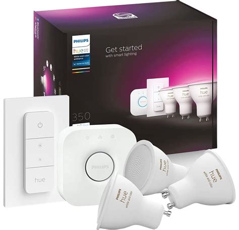 Rent Philips Hue Color GU10 Spotlight Starter Kit from €8.90 per month