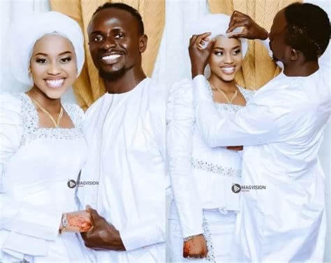 Photos As Sadio Mane Marries Long Time Girlfriend Aisha Tamba