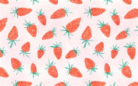 Cute Aesthetic Strawberry Laptop Wallpapers - Wallpaper Cave