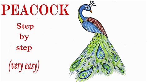 Easy Drawing Of Peacock at GetDrawings | Free download