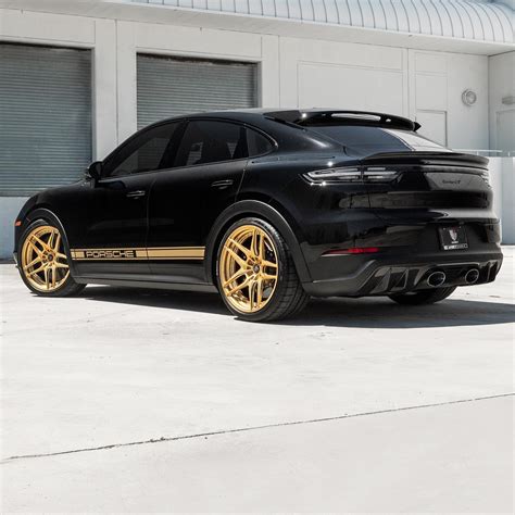 Retro Porsche Cayenne Turbo GT Flaunts Satin Gold Wheels Fit for the ...