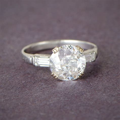 Vintage Engagement Ring - Estate Diamond Jewelry | Art deco diamond ...