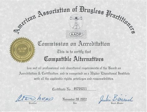 CoA Certificate