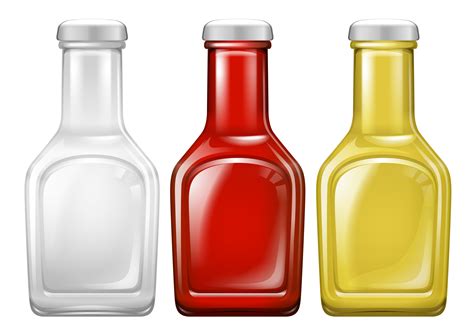 Set of sauce bottle 606264 Vector Art at Vecteezy