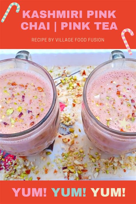 Kashmiri Pink Chai | Pink Tea | Kashmiri Noon Chai Recipe By Village ...