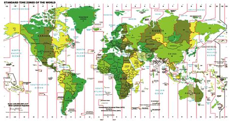 Utc Time Zone Conversion Chart