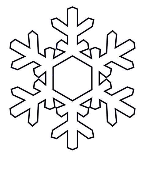 Snowflake clipart black and white, Snowflake black and white ...