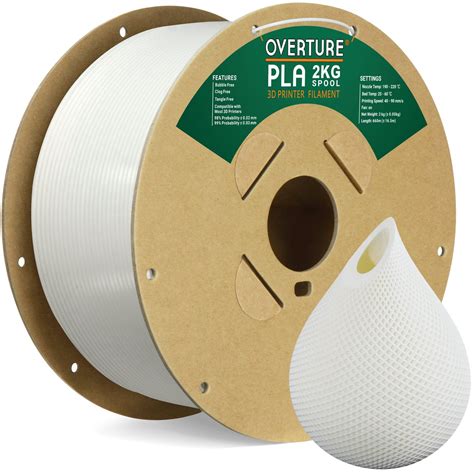 Overture PLA 3D Printer Filament 1.75mm-2KG – Overture 3D