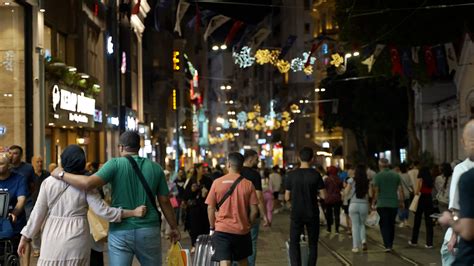 İstiklal Avenue crowded street night time - Fostit