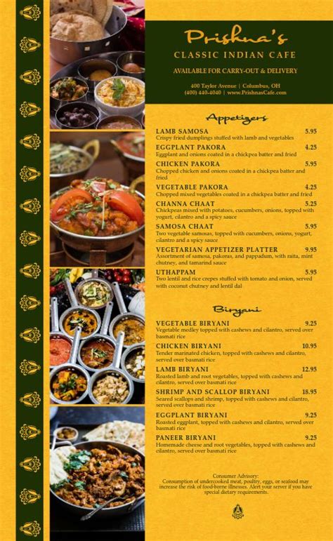 Classic Indian Cafe Menu Design Template by MustHaveMenus