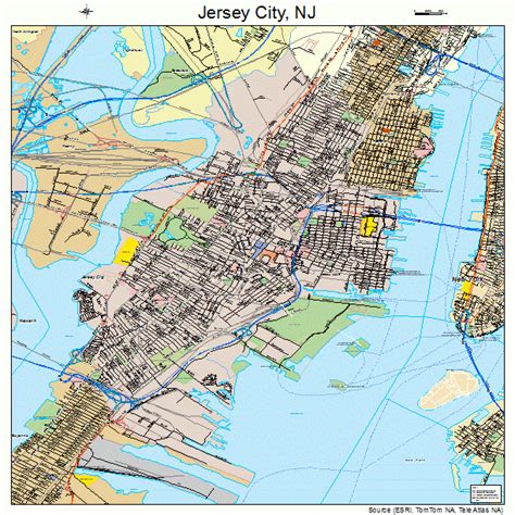 Map Of Jersey City Nj – Verjaardag Vrouw 2020