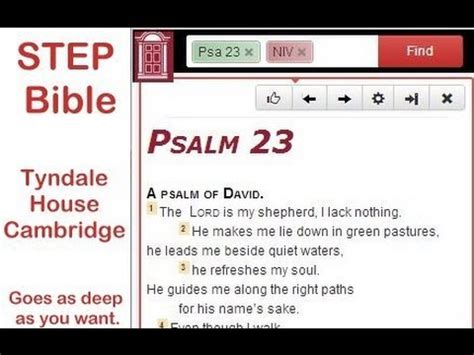 STEP Bible from Tyndale House, Cambridge UK - Introduction - YouTube