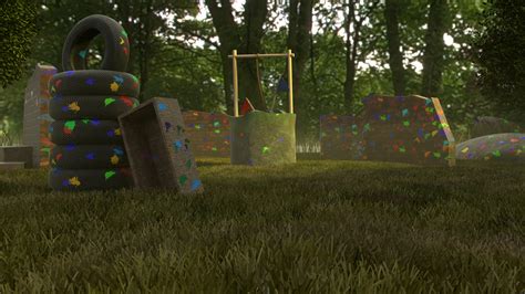 ArtStation - Paintball Field