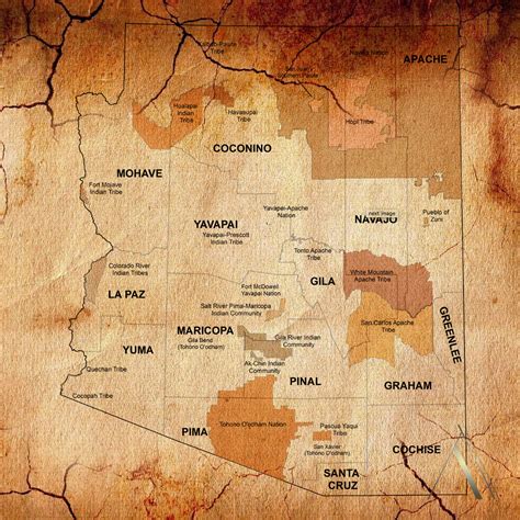 Arizona Indian Tribes Map