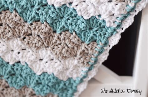 Shell Stitch Baby Blanket - Free Pattern