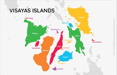 Philippine Islands Visayas Map