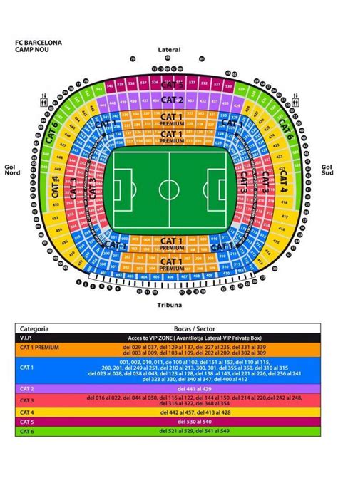 Camp Nou Seating Plan