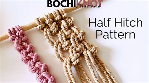 Macrame Knot: Half Hitch Knot Patterns | Knot Series - YouTube