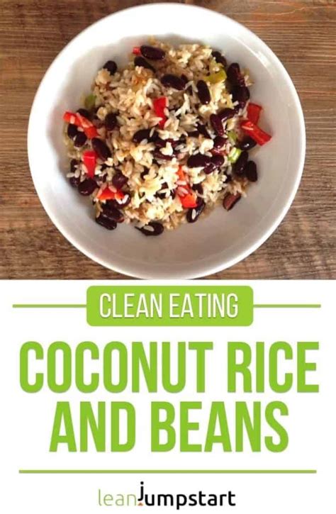 Coconut rice and beans: a clean eating dish even for weight management