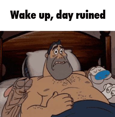 Wake Up, Day Ruined | Ren & Stimpy Waking Up Scene | Know Your Meme