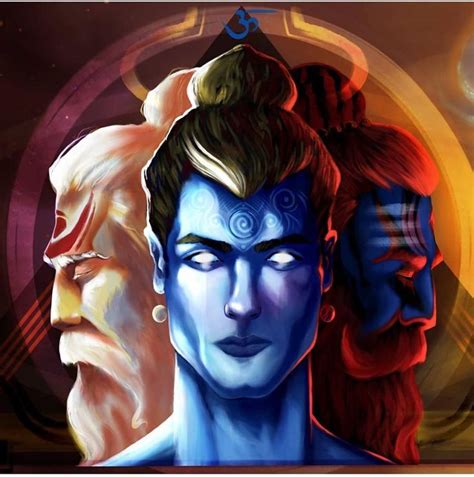 two avatars are depicted in an artistic painting style, one is blue and ...