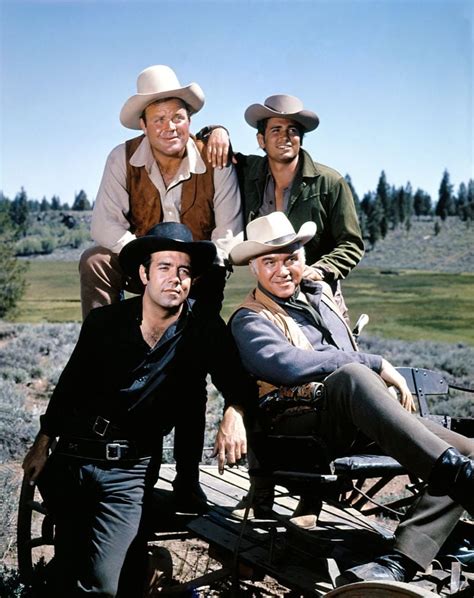 Bonanza, Clockwise: Dan Blocker, Michael Landon, Lorne Greene, Pernell ...