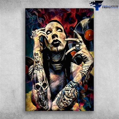 Marilyn Manson Art - FridayStuff