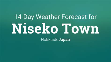 Niseko Town, Japan 14 day weather forecast